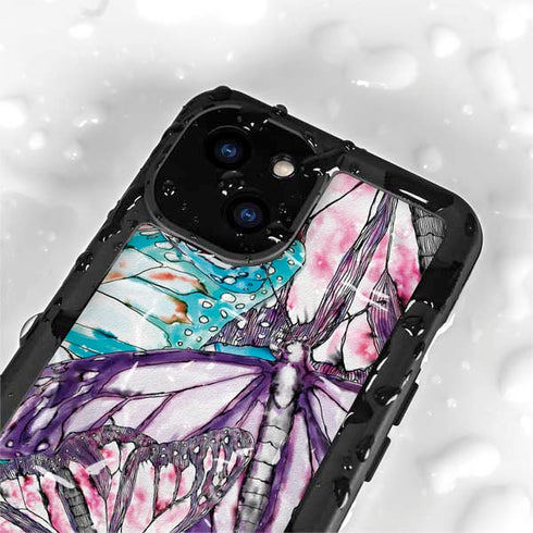 California Monarch Collage iPhone 15 Plus Waterproof Case